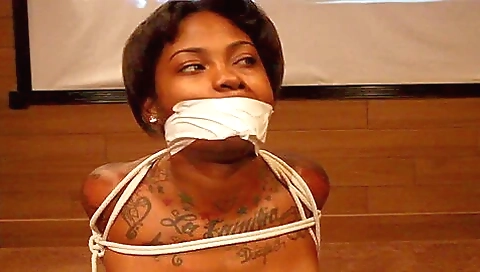 Ebony Gagged Ebony Gagged