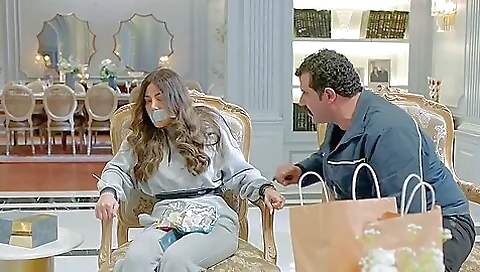 Egyptian Girl Chair Tied And Gagged Egyptian Girl Chair Tied And Gagged