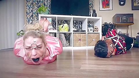 Licking, Hogtie And Harness Gag Licking, Hogtie And Harness Gag