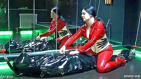 Lady Isis In Rubber Mummification Lady Isis In Rubber Mummification